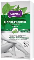 Farmec Benzi Depilatoare Farmec, pentru Corp, cu Ceara Gel, 16 Benzi + 2 Servetele