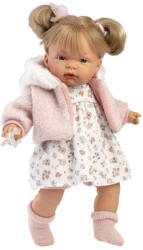 Llorens Joelle baba hanggal virágos ruhába (38 cm) (L38356)