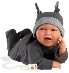 Llorens Mimo baba hanggal fekete pizsamában (42 cm) (L74107)