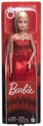 Mattel Fashionista játékbaba piros ruhában (80. évfordulós kiadás) (JGD25)