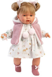 Llorens Joelle baba hanggal őzikés ruhában (38 cm) (L38354)