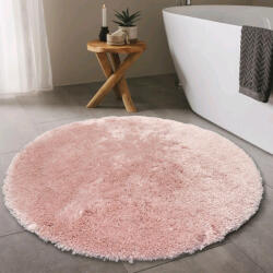 Budapest Carpet Kör Scott Rózsaszín 80 cm Hátul Gumis Szőnyeg