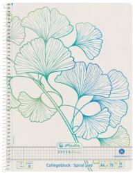 Pelikan Caiet A4, 70 File, Spirala, Matematica, Motiv Gingko Greenline (HRZ-50033485)