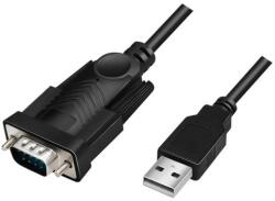 LogiLink USB 2.0 kábel USB-A/M-DB9/M fekete 1, 5m (AU0048A) (AU0048A) (AU0048A)