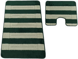 Dywanopol 2 Részes Fürdőszoba Szett Montana Said XL Hunter Zöld 60x100 cm és 50x60 cm Szőnyeg