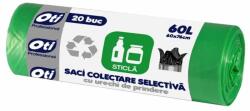 Oti Saci Menajeri Colectare Selectiva, Sticla, 60 x 76 cm, 60 l, Verzi, 20 Bucati (ZLN-OTI021489)