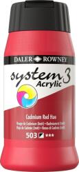 Daler-Rowney System3 Akril festék Cadmium Red Hue 500 ml 1 db (129500503)