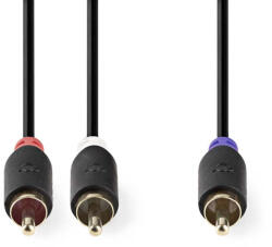 Nedis CABW24000AT30 audio kábel 3 M 2 x RCA RCA Antracit (CABW24000AT30) - compzone