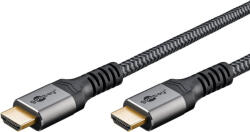 Goobay 65260 HDMI kábel 1 M HDMI A-típus (Standard) Fekete, Ezüst (65260)