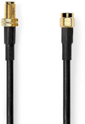 Nedis CSGL02400BK50 koax kábel 5 M SMA Fekete (CSGL02400BK50)