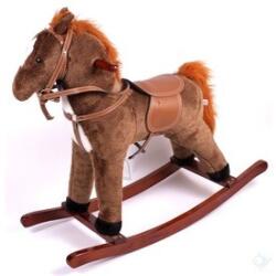 Retoys Plüss barna hintaló hanggal 65 cm, 29016