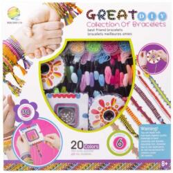 Retoys Készíts saját karkötőt nagy készlet fonalakkal és gyöngyökkel, 31005