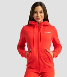 GymBeam Limitless női cipzáras pulóver Hot Red M