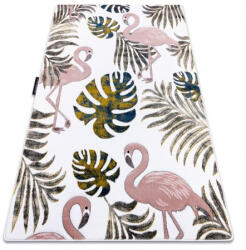 My carpet company My Carpet Company Petit Garden Flamingók A Monstera Level Krém 120x170 cm Szőnyeg