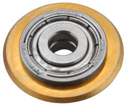 Fortum vágókerék a 4770808, 4770810, 4770812 csempevágókhoz, titánium-volfrám-karbid, 22×6×6 mm, csapágyas 4770805 (4770805)