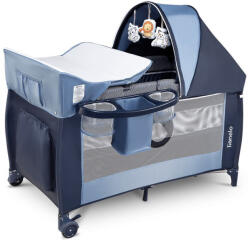 Lionelo Sven Plus multifunkciós utazóágy - Blue Navy - babylion