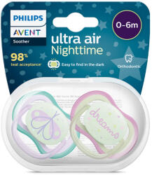 Philips Philips Avent Ultra Air éjszakai játszócumi 0-6 hónapos korig - 2 db