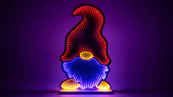 TRACON Tracon CHRMMBG LED karácsonyi tükördísz , manó, USB (X25016) USB, 1, 5m, 200LED, 4, 5W, RGB (CHRMMBG)