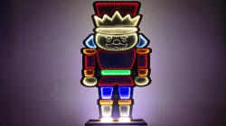 TRACON Tracon CHRMMNC LED karácsonyi tükördísz , diótörő, USB (X25015) USB, 1, 5m, 427LED, 4, 5W, RGB (CHRMMNC)