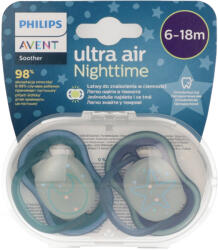 Philips Ultra Air Night éjszakai játszócumi 6-18 hónapos korig /fiú - 2 db