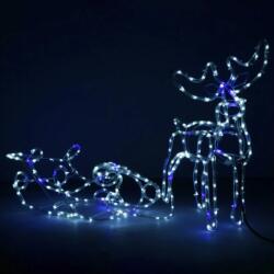 Sumker Karácsonyi 264 Led-es Szánkós Szarvas 90cm Kék