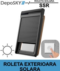 DEPOSKY AC Roleta exterioara solara DEPOSKY SSR pentru ferestrele de mansarda, din aluminiu, cu rol de protectie la caldura (DS-SSR C2A)