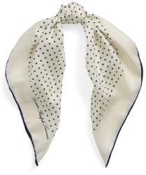 Lauren Ralph Lauren selyem kendő - bézs Univerzális méret