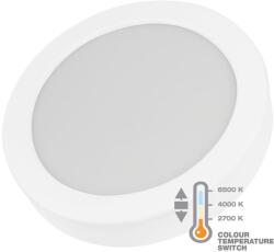 Commel LED panel 18W, kerek, fk. , állítható színhőm. , 1500lm, beép. driverrel (337-328) (COMMEL-337-328)