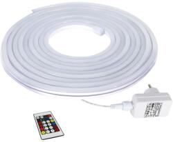 Commel LED NEON szalag szett, 5m 24W, IP44, 12V DC, 24 gombos táv. (405-405) (COMMEL-405-405)