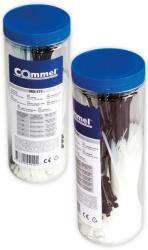 Commel Kábelkötegelő szett, 400db/csomag, fekete/fehér (365-171) (COMMEL-365-171)