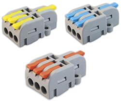 Commel Vezeték összekötő, nyitható, 1-3, 0, 2-2, 5(4)mm2 (9db) (365-481) (COMMEL-365-481)