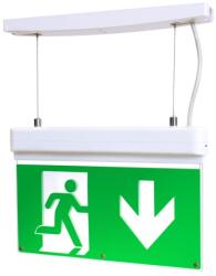 Commel Vészvilágító lámpatest LED, 2, 2W, IP20, áll. /készenl. , oldalfali/menny. 3h (346-203) (COMMEL-346-203)