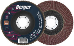 Berger lamellás csiszolótányér F29 kúpos 125x22, 2 P40A (010602-0077)