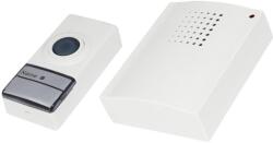 Commel Vezeték nélküli csengő, 32 dallam, 100m, LED, 2 x AA 1.5V, + nyomógomb (411-110) (COMMEL-411-110)