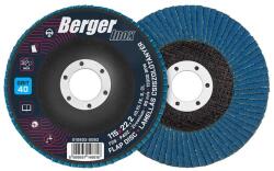 Berger INOX lamellás csiszolótányér F29 kúpos 115x22, 2 P40Z (010602-0082) - szerszamplusz