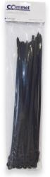 Commel Kábelkötegelő, rögzíthető fejjel, 7, 6 x 381 mm fekete, 25db/cs (365-148) (COMMEL-365-148)