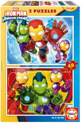 Educa Puzzle Iron Man and His Awesome Friends Educa 2x48 darabos 4 évtől (20345)