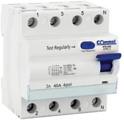 Commel Moduláris Fi-relé RCCB 4P 40A 30mA, A (470-242) (COMMEL-470-242)