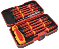 Commel VDE csavarhúzó készlet, szigetelt, 1000V, 13db (370-253) (COMMEL-370-253)