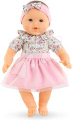 Corolle Játékbaba Mon Adorable Grand Poupon Blossom Garden Corolle kék pislogó szemekkel és csücsörító ajkakkal szoknyában 36 cm 24 hó-tól (CO130490)