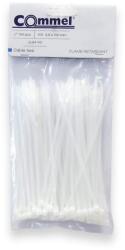 Commel Kábelkötegelő, lángálló UL94-V0 3, 6 x 150 mm fehér, 100 db/cs (365-161) (COMMEL-365-161)