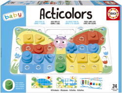 Educa Ismerkedem a színekkel és formákkal Acticolors Educa 44 beillesztős elem 8 képpel 24 hó-tól (20169)