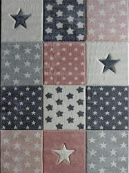 Berfin Smart 140x190 cm 40217 Pink Csillagos Gyerek Szőnyeg