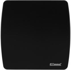 Commel Elszívó ventilátor, golyóscsapágyas, 100mm, 12W, 95m3/h, időzítős, fekete (420-204) (COMMEL-420-204)