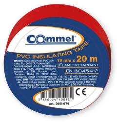 Commel Szigetelő szalag 19 x 20 m, piros (365-674) (COMMEL-365-674)
