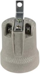 Commel Porcelán E27 foglalat, akasztós, 250 V, 4A, T400 (016-132) (COMMEL-016-132)