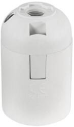 Commel Műanyag E27 foglalat, 250 V, 4A, T210, fehér, pattintós (016-101) (COMMEL-016-101)