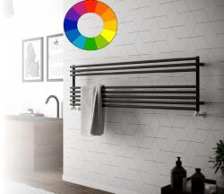 Cordivari Színes radiátor - Cordivari Gloria 22 Wide 1200x395 fehér RAL9010 design törölközőszárító. Rendelhető fekete piros kék sárga zöld barna lila narancs drapp színben (COR_GLORIA22WIDE_1200X395_RADIATOR_F