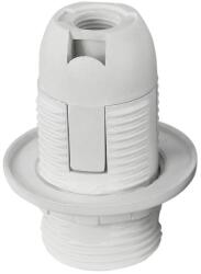 Commel Műanyag E14 foglalat, 250 V, 2A, T210, fehér, gyűrűvel (016-106) (COMMEL-016-106)