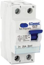 Commel Moduláris Fi-relé RCCB 2P 25A 30mA, A (470-126) (COMMEL-470-126)